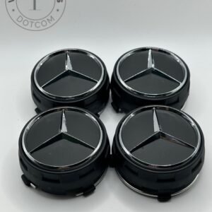 Mercedes Black Center Cap Set of 4