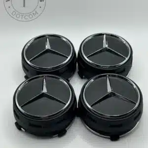 Mercedes Black Center Cap Set of 4