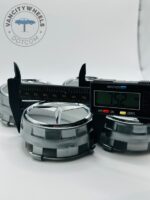 Gloss Grey Mercedes Benz Grey Center Caps—4-Piece Set (75mm) - Image 4