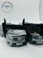 Gloss Grey Mercedes Benz Grey Center Caps—4-Piece Set (75mm) - Image 4