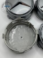 Gloss Grey Mercedes Benz Grey Center Caps—4-Piece Set (75mm) - Image 3