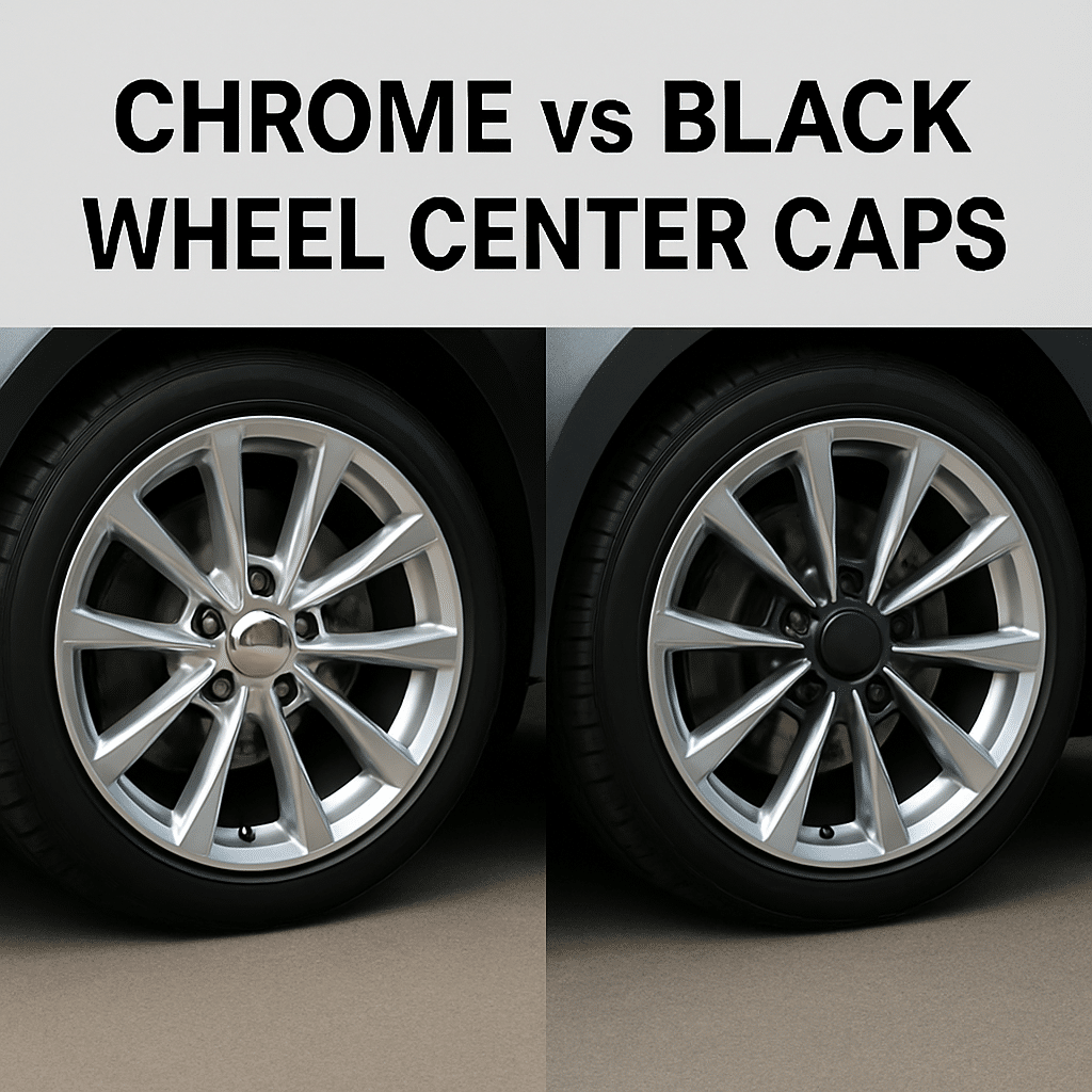 Chrome vs Black Wheel Center Caps