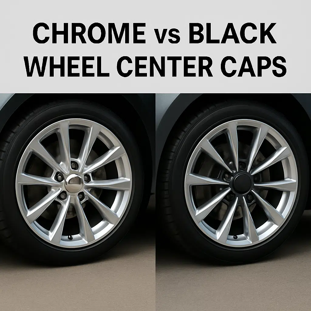 Chrome vs Black Wheel Center Caps