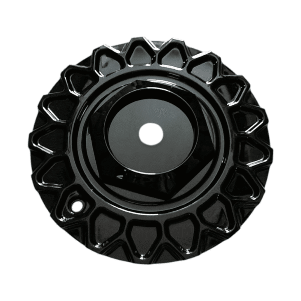 4pcs Set 169.2mm Snap On Black Ruff Racing Gold Wheel Rim Center Caps No Logo – C129601 - Image 2