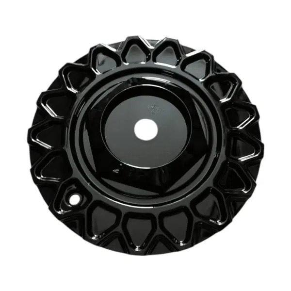 4pcs Set 169.2mm Snap On Black Ruff Racing Gold Wheel Rim Center Caps No Logo – C129601 - Image 2