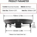 BBS Wheel Center Cap Replacement #09.24.467 #09.24.486 #56.24.120 OD: 70mm ID: 60mm - 20214450 - Image 10