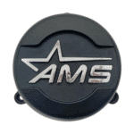 4pcs Set 152mm Snap On 5×150 AMS Matte Black Wheel Center Caps – AMS 368 - Image 2