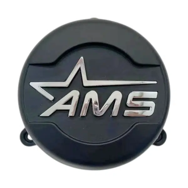 4pcs Set 152mm Snap On 5×150 AMS Matte Black Wheel Center Caps – AMS 368 - Image 2