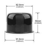 Push Through Center Caps For 3.03" /3.25" /3.31" /5.12" Trailer Rim Center Bore Black - 20274027HBx2 - Image 6