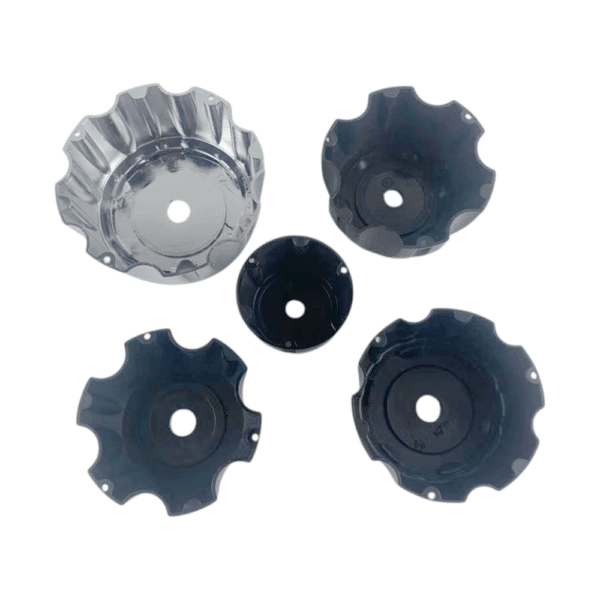 4pcs Set 85 / 128 / 153mm Snap On Black Custom Offroad Wheel Center Caps – C-835 / C-835-1 / C-835-2 / C-835-3 / C-835-4 - Image 2