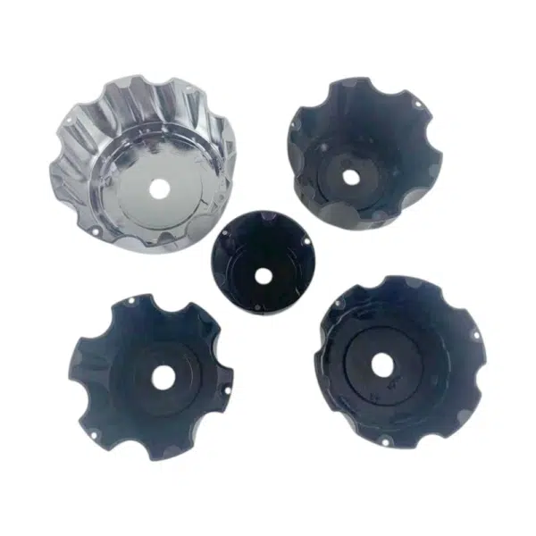 4pcs Set 85 / 128 / 153mm Snap On Black Custom Offroad Wheel Center Caps – C-835 / C-835-1 / C-835-2 / C-835-3 / C-835-4 - Image 2