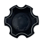 4pcs Set 6 Lug 110mm Snap On Black Wheel Rim Center Caps with Wire Ring No Logo – C-1008-2 - Image 3