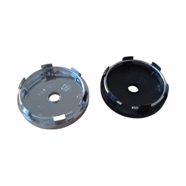 4pcs Set 60.4mm Snap On Black Chrome ABS Wheel Center Caps – C84101 - Image 3