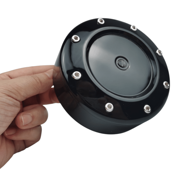 4pcs Set 102.6mm Snap On Gloss Black Wheel Center Caps 6 Lug No Logo – C813602 - Image 4