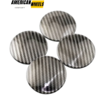 Carbon Fiber Wheel Center Cap Curved Aluminum Decals for Decoration Wheel 68mm 4pcs - 20270010 - Image 4