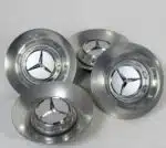 Mercedes S-Class W205 W213 W218 Wheel Center Cap-Takeoff Silver-Set of 4 -155mm