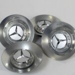 Mercedes S-Class W205 W213 W218 Wheel Center Cap-Takeoff Silver-Set of 4 -155mm