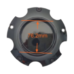 4pcs Set 149mm Snap On 5×150 Black Wheel Center Caps – C-A67-6 - Image 8