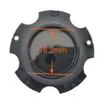 4pcs Set 149mm Snap On 5×150 Black Wheel Center Caps – C-A67-6 - Image 8