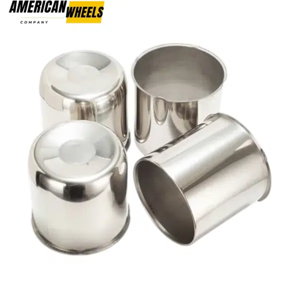 4.9in 2 Open 2 Closed Stainless Push Through Center Hub Caps for 4.9in Trailer Truck Bore - 20274373=[20274359+20274358]x2 - Image 2