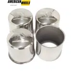 4.25in Stainless Push Thru Wheel Center Rim Caps for 4.25in Trailer Bore 4.33in Height - 20274365 - Image 2