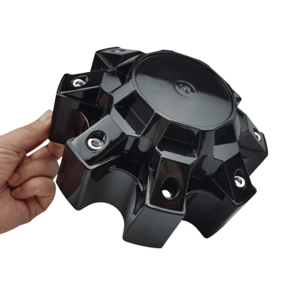 4pcs Set 174.6mm Snap On Gloss Black Wheel Center Caps No Logo – 2173L175-8H - Image 3