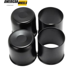 4.9in 2 Open 2 Closed Stainless Push Through Center Hub Caps for 4.9in Trailer Truck Bore - 20274373=[20274359+20274358]x2