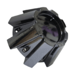 4pcs Set 216.2mm Snap On Black ABS Wheel Center Caps 8 Lug No Logo – C-739 - Image 2