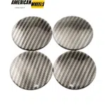 Carbon Fiber Wheel Center Cap Curved Aluminum Decals for Decoration Wheel 68mm 4pcs - 20270010