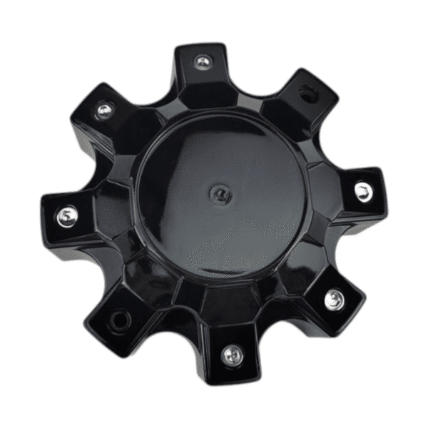 4pcs Set 174.6mm Snap On Gloss Black Wheel Center Caps No Logo – 2173L175-8H - Image 4