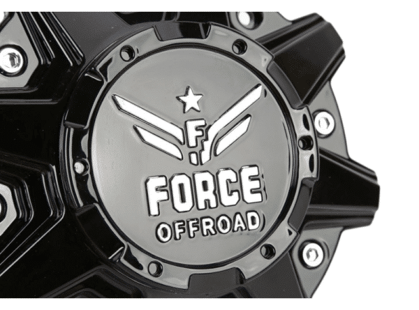 4pcs Set 212mm (8⅜ Inch) Snap On Black Offroad Wheel Center Caps 8 Lug – C-A13 - Image 4