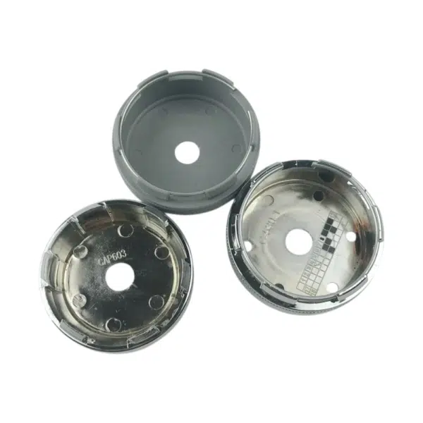 4pcs Set 67mm Snap On Chrome Wheel Center Caps – C-530-1 / CAP603 - Image 2