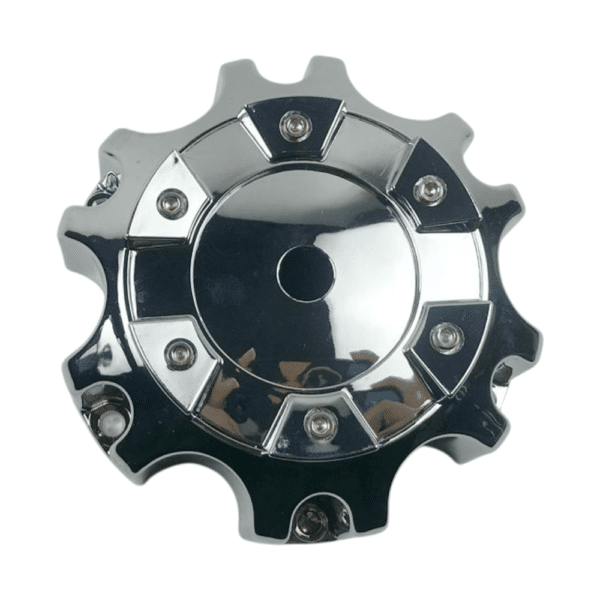 4pcs Set 135mm Snap On Chrome Offroad Wheel Center Caps – C-665-4 - Image 3