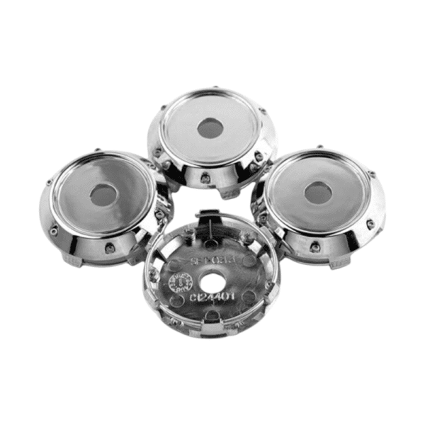 4pcs Set 60mm Snap On Chrome Blank Wheel Center Caps – C124401 - Image 3