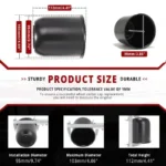 3.74in Trailer Push Through Center Caps with Detachable Top Cap for 3.74in Hole 4.41in Tall - 20274072MB - Image 5