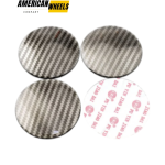 Carbon Fiber Wheel Center Cap Curved Aluminum Decals for Decoration Wheel 68mm 4pcs - 20270010 - Image 2