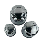 4pcs Set 90 / 142 / 114mm Snap On Chrome Push Through Wheel Center Caps – 172CAP1-2 - Image 3