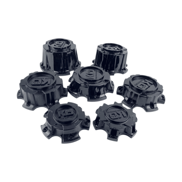 4pcs Set 5×114.3 / 127 / 139.7 / 150 & 6×139.7mm Snap On Black Wheel Center Caps – C-A51 - Image 5