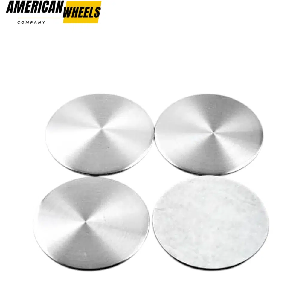 57f0f9ef-3a1b-4fa5-8e66-799f8d592f68 4pcs 45mm 1.77in Wheel Center Caps Aluminum Pure Black or Pure Silver Stickers - 20213706 - Image 1