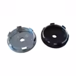 4pcs Set 60.4mm Snap On Black Chrome ABS Wheel Center Caps – C84101 - Image 2