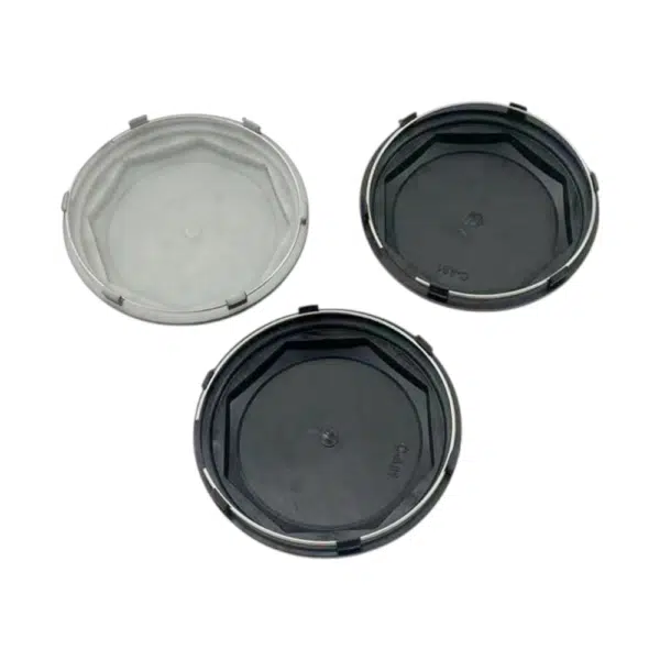 4pcs Set 104mm Hex Type Snap On Black Wheel Center Caps – C-A91 - Image 2