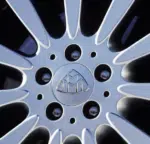 Mercedes Maybach S-Class Silver Wheel Center Caps - 4pc Refurbished Set - Image 3