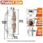 150mm 5.92in 2007-2019 Toyota Tundra Wheel Center Caps Replace #881C20 #89-9598B #S1311-09 - 20272063 - Image 7