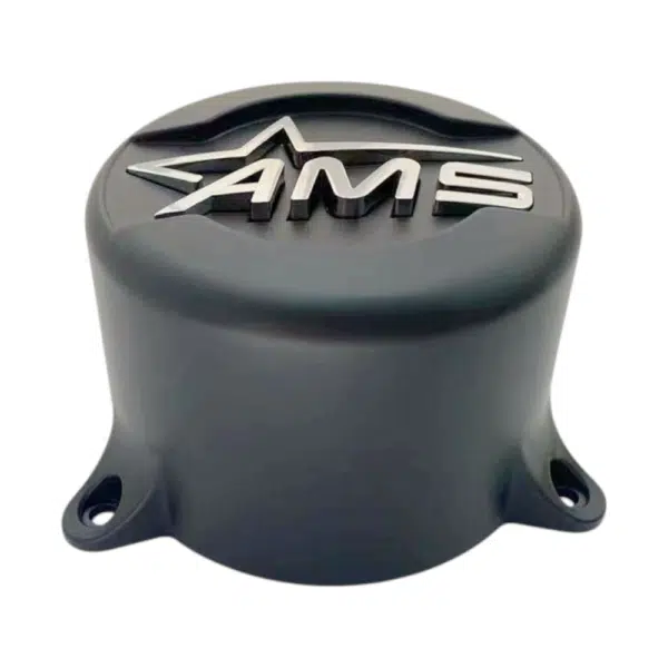4pcs Set 152mm Snap On 5×150 AMS Matte Black Wheel Center Caps – AMS 368 - Image 5
