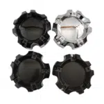 4pcs Set 136mm Snap On 5×135.1 / 5×139.7 Black Wheel Center Caps – C-030-5 - Image 6