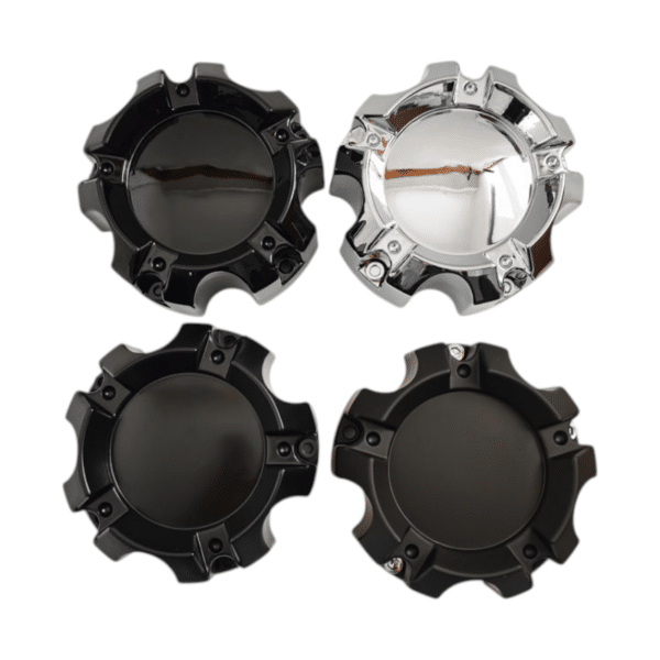 4pcs Set 136mm Snap On 5×135.1 / 5×139.7 Black Wheel Center Caps – C-030-5 - Image 6