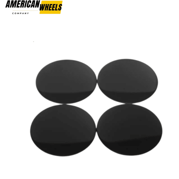 Wheel Center Rim Caps Stickers Aluminum Decals for Auto Wheel Decoration 89mm 3.5in 4pcs - 20270029BKx4 - Image 2