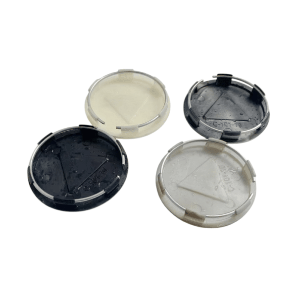 4pcs Set 64mm Snap On New Customized White Wheel Center Caps – C-101-10 - Image 5