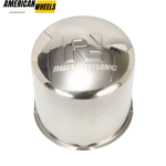 4.25in Stainless Push Thru Wheel Center Rim Caps for 4.25in Trailer Bore 4.33in Height - 20274365 - Image 4