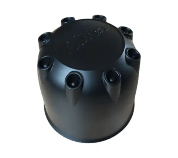 4pcs Set 135.9mm Snap On Matte Black Ultra Wheel Push Through Center Caps – C800901 - Image 2